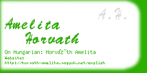 amelita horvath business card